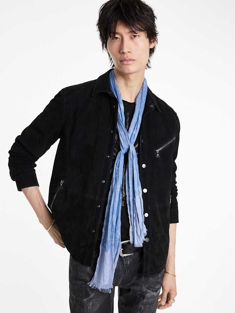 John Varvatos CARIBBEAN PAISLEY SCARF Outlet Outlet Shoes & Accessories CARIBBEAN PAISLEY SCARF BLUE MIST