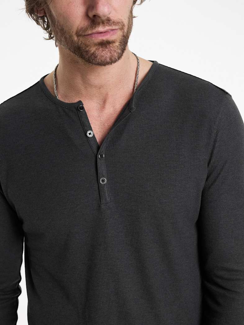 John Varvatos CARVER HENLEY Outlet CARVER HENLEY CARBON