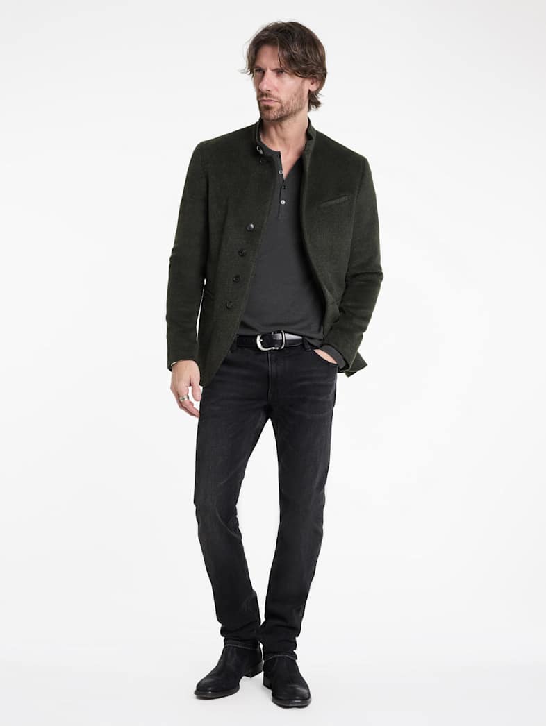 John Varvatos CARVER HENLEY Outlet CARVER HENLEY CARBON
