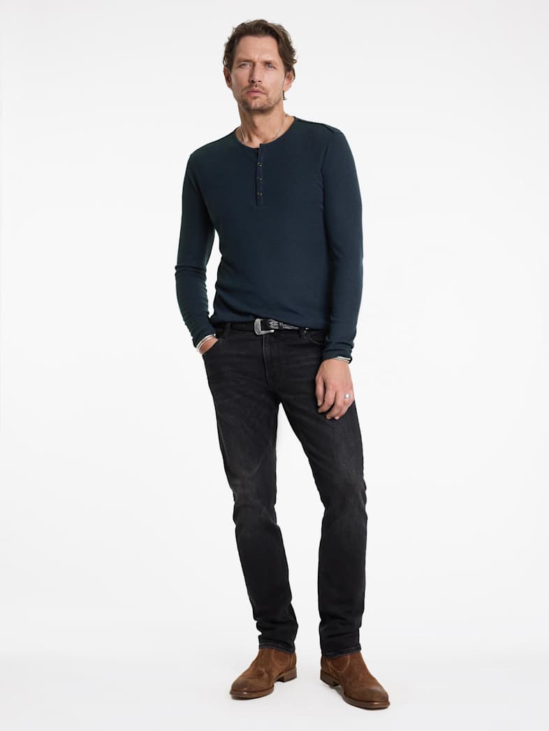 John Varvatos CARVER HENLEY Outlet Outlet Tops CARVER HENLEY INK
