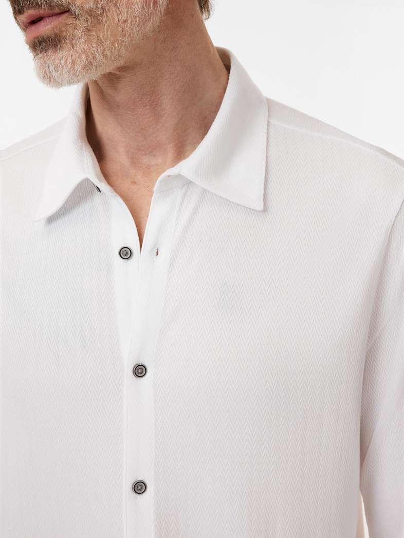 John Varvatos CASERTA SHIRT Clothing Tops Shirts CASERTA SHIRT WHITE