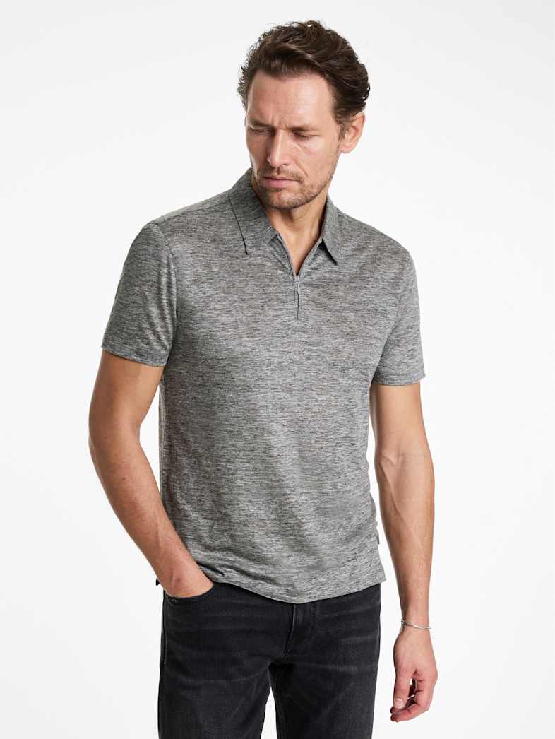 John Varvatos CASILLAS POLO Outlet Outlet Tops CASILLAS POLO MED GREY