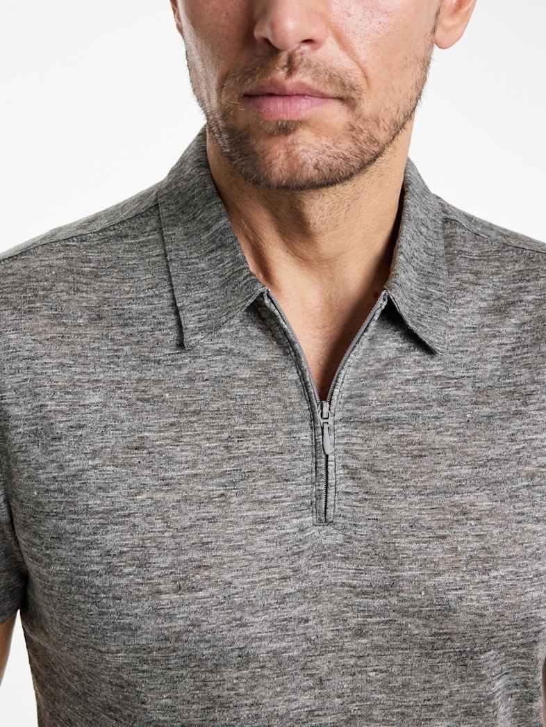 John Varvatos CASILLAS POLO Outlet Outlet Tops CASILLAS POLO MED GREY