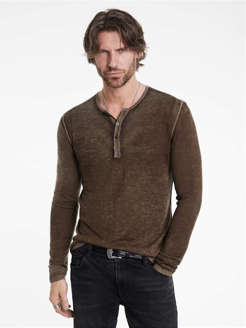 John Varvatos CHRISTIE HENLEY Outlet Outlet Tops CHRISTIE HENLEY CHESTNUT