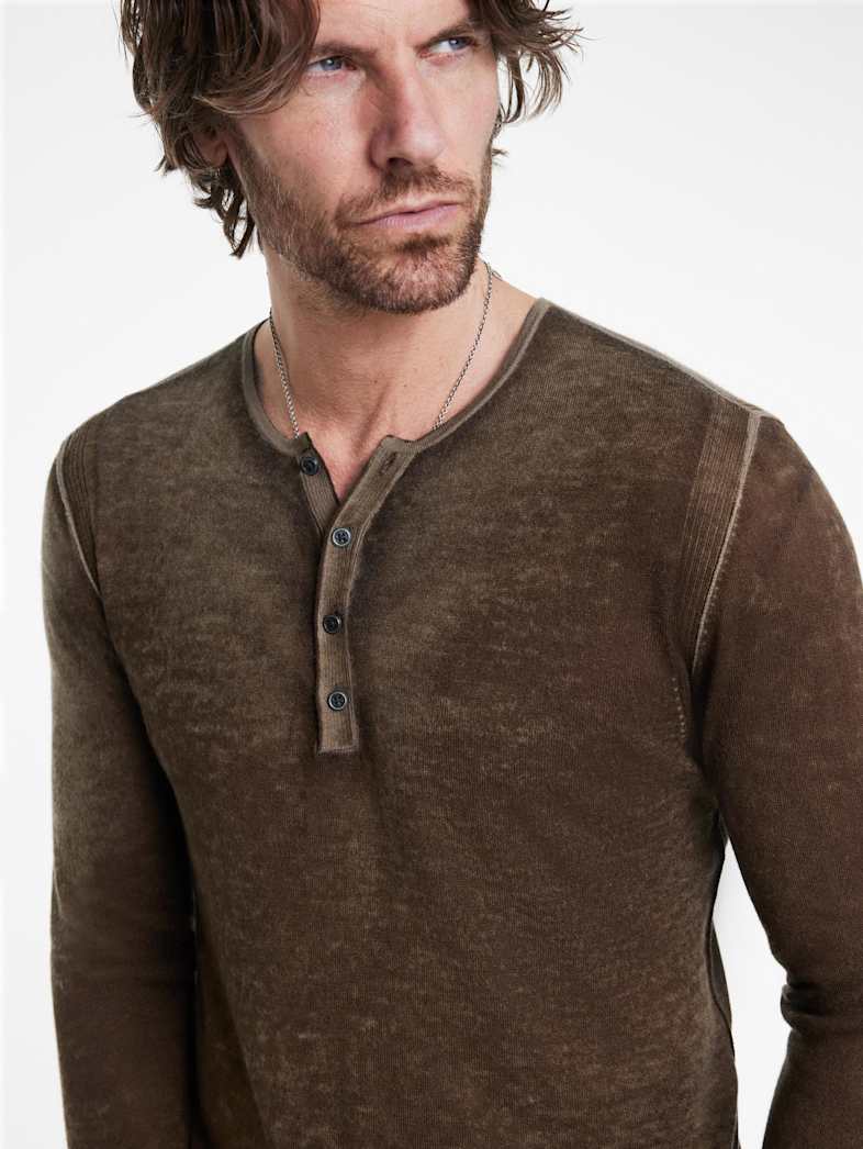 John Varvatos CHRISTIE HENLEY Outlet Outlet Tops CHRISTIE HENLEY CHESTNUT