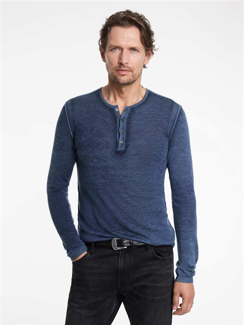 John Varvatos CHRISTIE HENLEY Outlet Outlet Tops CHRISTIE HENLEY NAVY