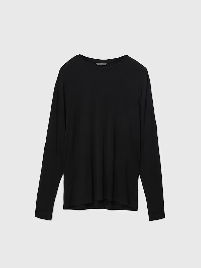 john varvatos CLEMENT CREW Clothing Tops T Shirts CLEMENT CREW BLACK