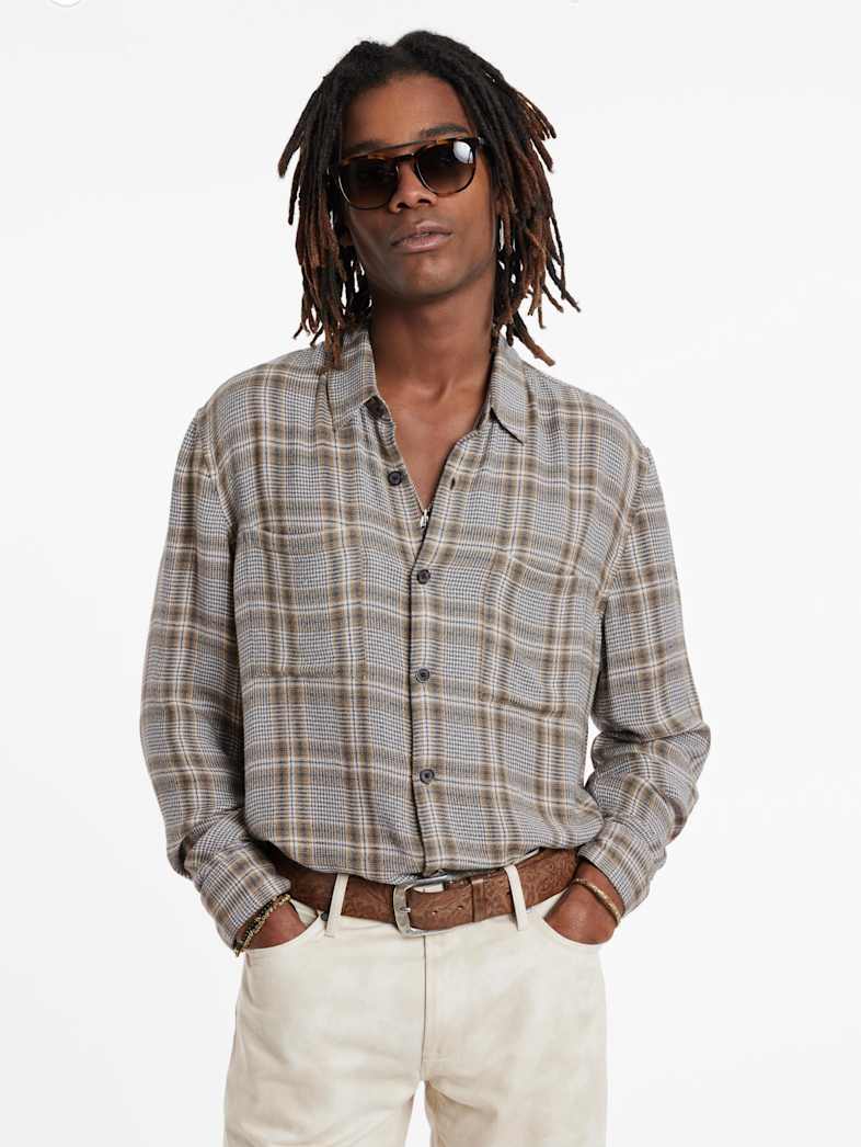John Varvatos COLE SHIRT Outlet Outlet Tops COLE SHIRT CAMEL