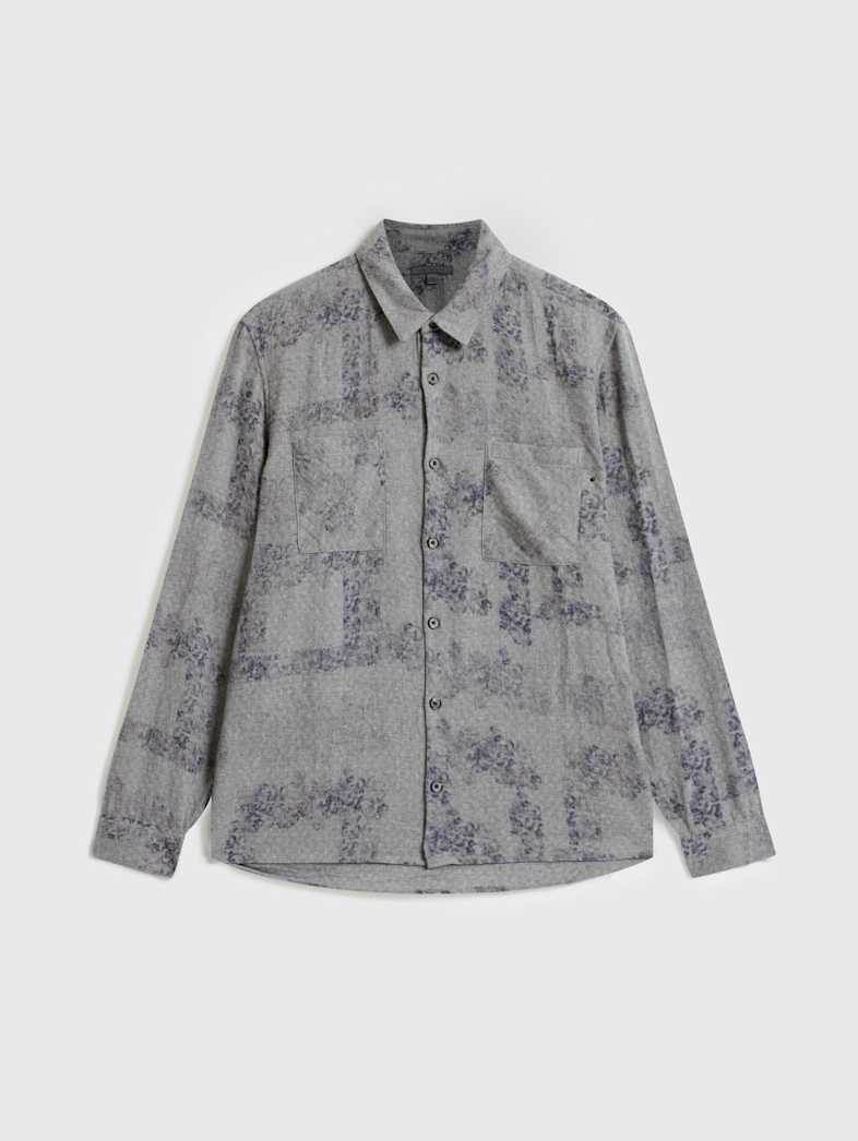 john varvatos COLE SHIRT Outlet Outlet Tops COLE SHIRT DK STEEL HTR