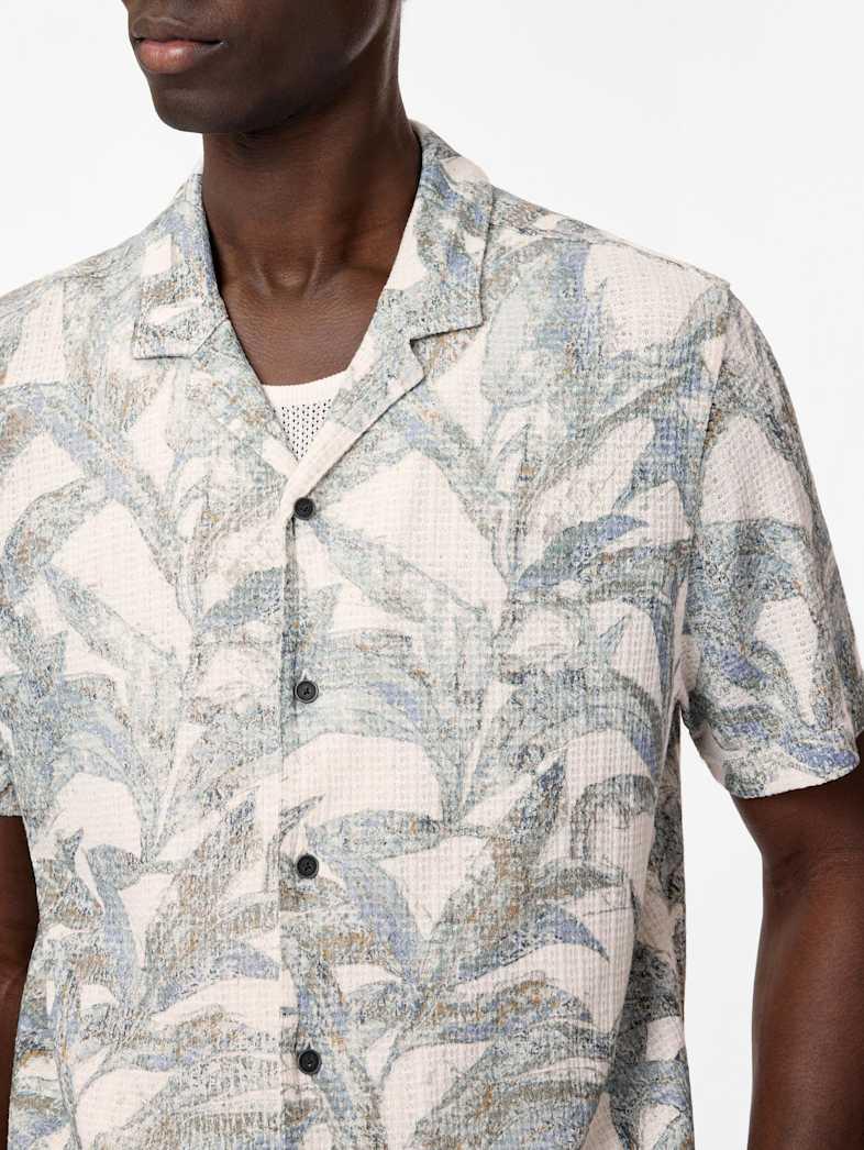 John Varvatos CONANT CAMP SHIRT Clothing Tops Shirts CONANT CAMP SHIRT ECRU