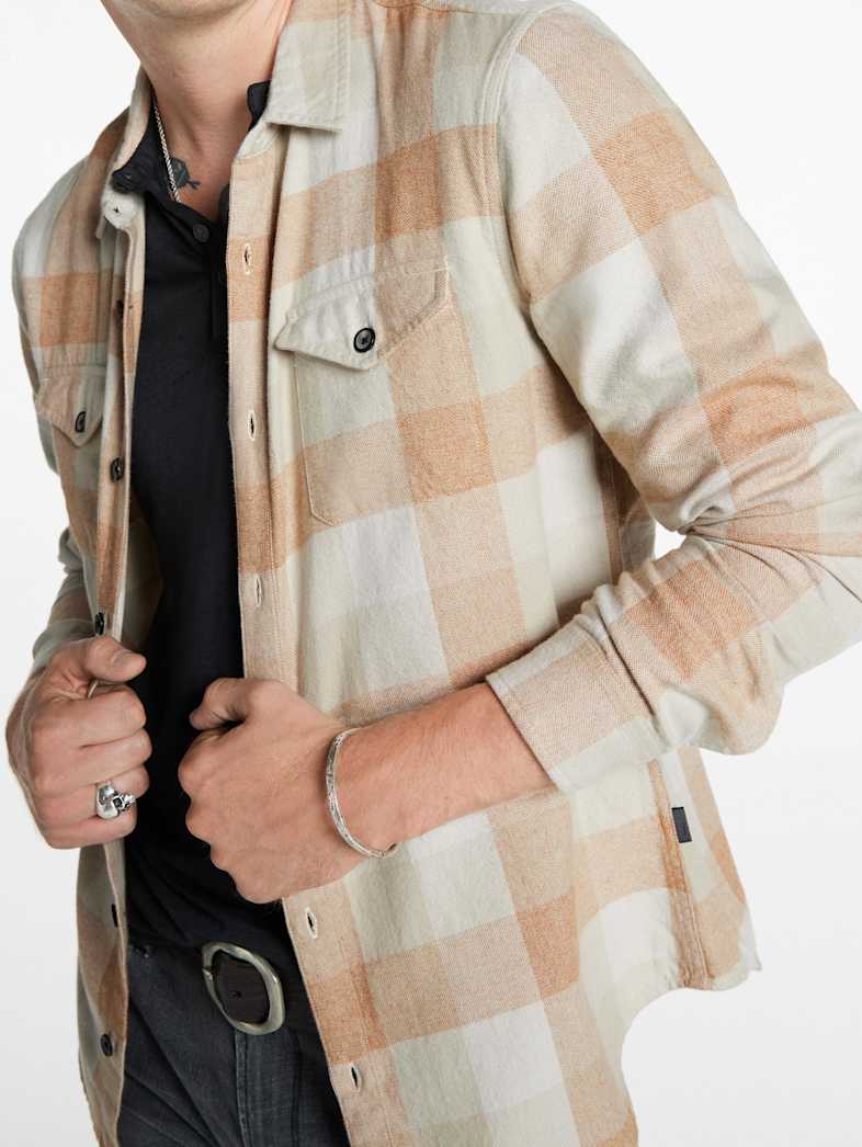 John Varvatos DALE SHIRT Outlet Outlet Tops DALE SHIRT SALT