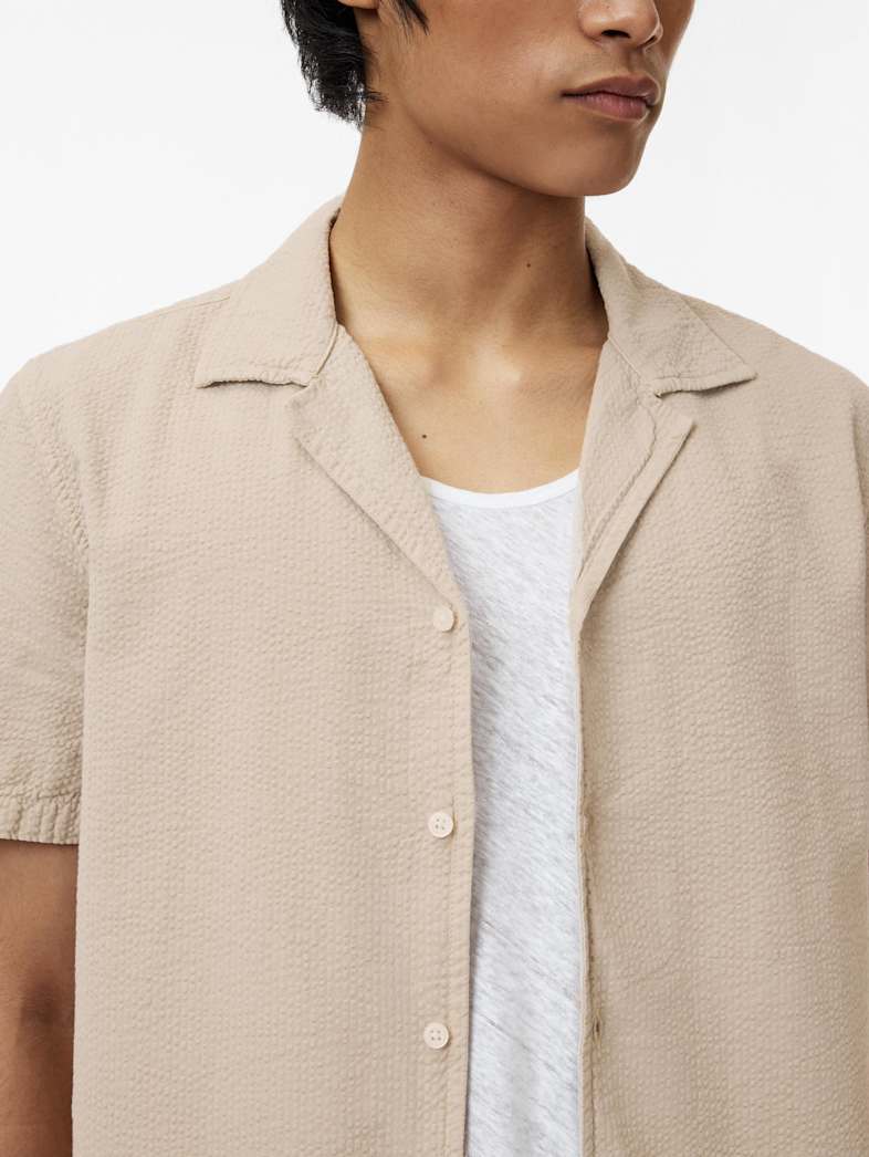 John Varvatos DAN CAMP SHIRT Clothing Tops Shirts DAN CAMP SHIRT SMOKED PEARL GREY