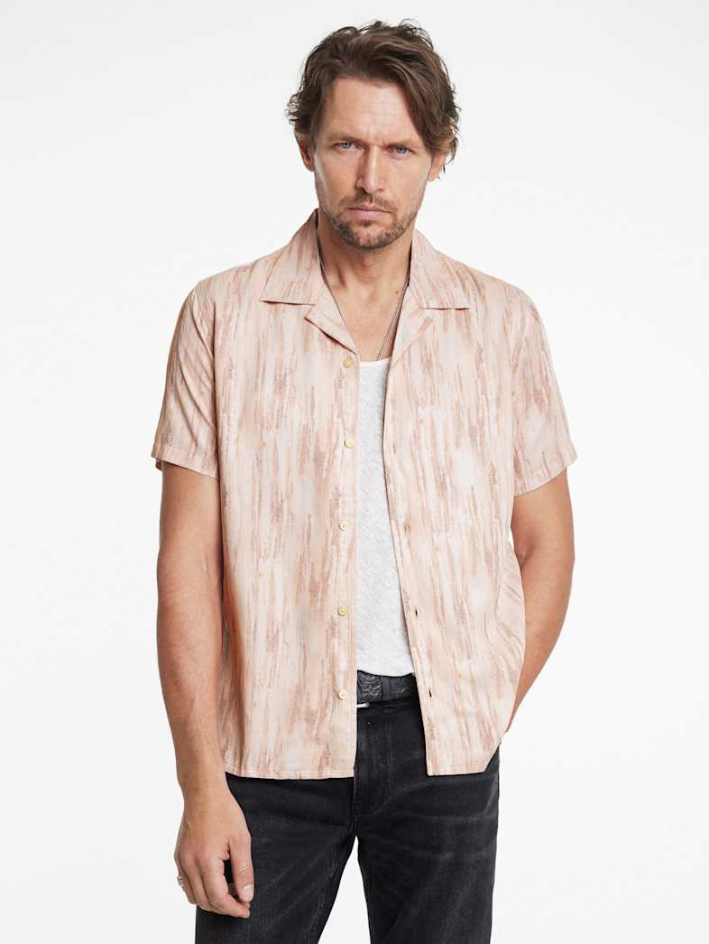 John Varvatos DAN CAMP SHIRT Outlet Outlet Tops DAN CAMP SHIRT GRAPEFRUIT