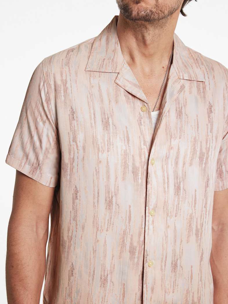 John Varvatos DAN CAMP SHIRT Outlet Outlet Tops DAN CAMP SHIRT GRAPEFRUIT