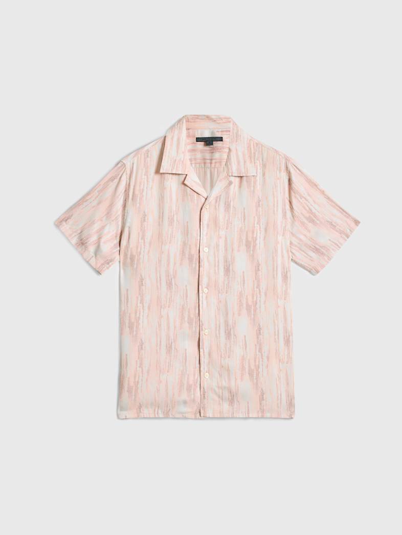 john varvatos DAN CAMP SHIRT Outlet Outlet Tops DAN CAMP SHIRT GRAPEFRUIT