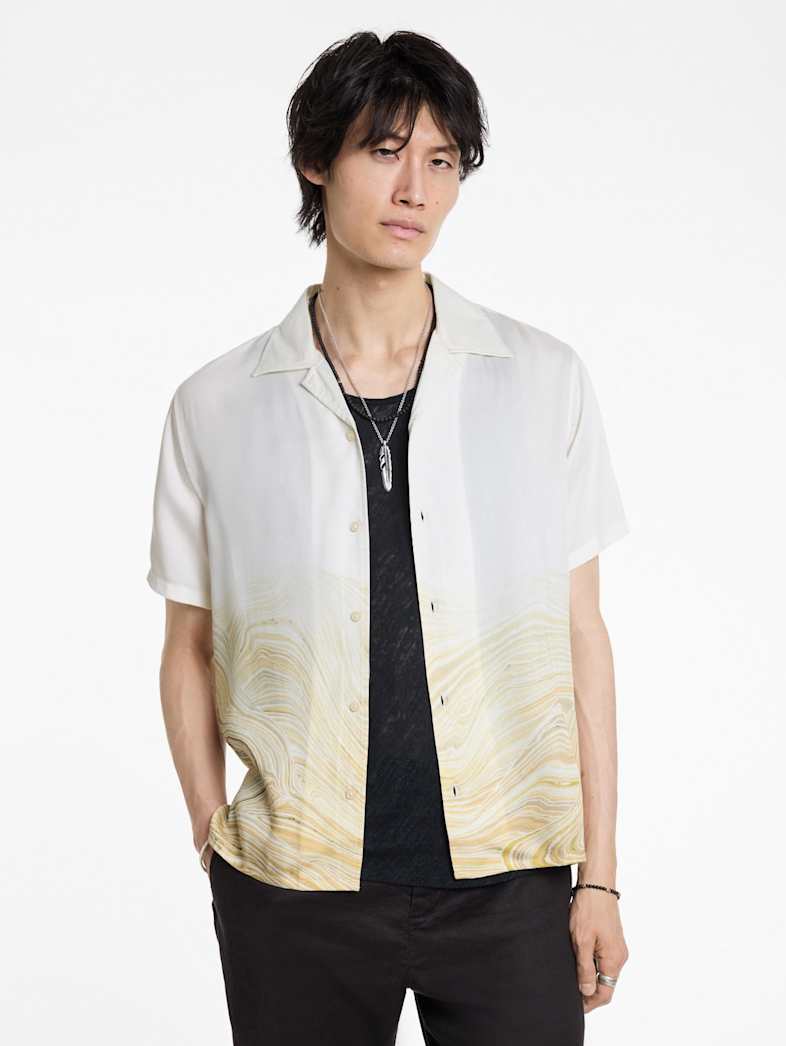John Varvatos DAN CAMP SHIRT Outlet Outlet Tops DAN CAMP SHIRT HAY