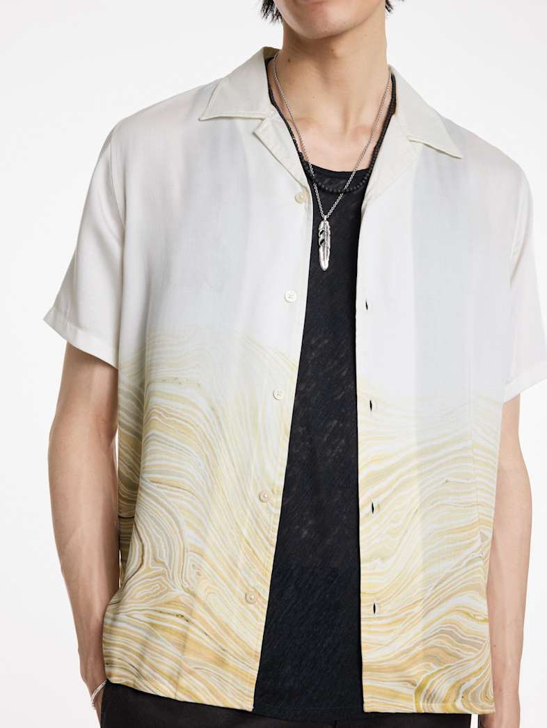 John Varvatos DAN CAMP SHIRT Outlet Outlet Tops DAN CAMP SHIRT HAY