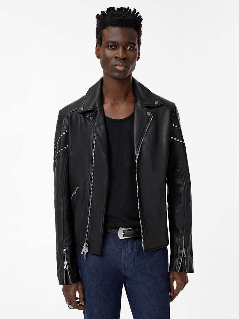 John Varvatos DANIEL BIKER Leather All Leather Leather Jackets DANIEL BIKER BLACK
