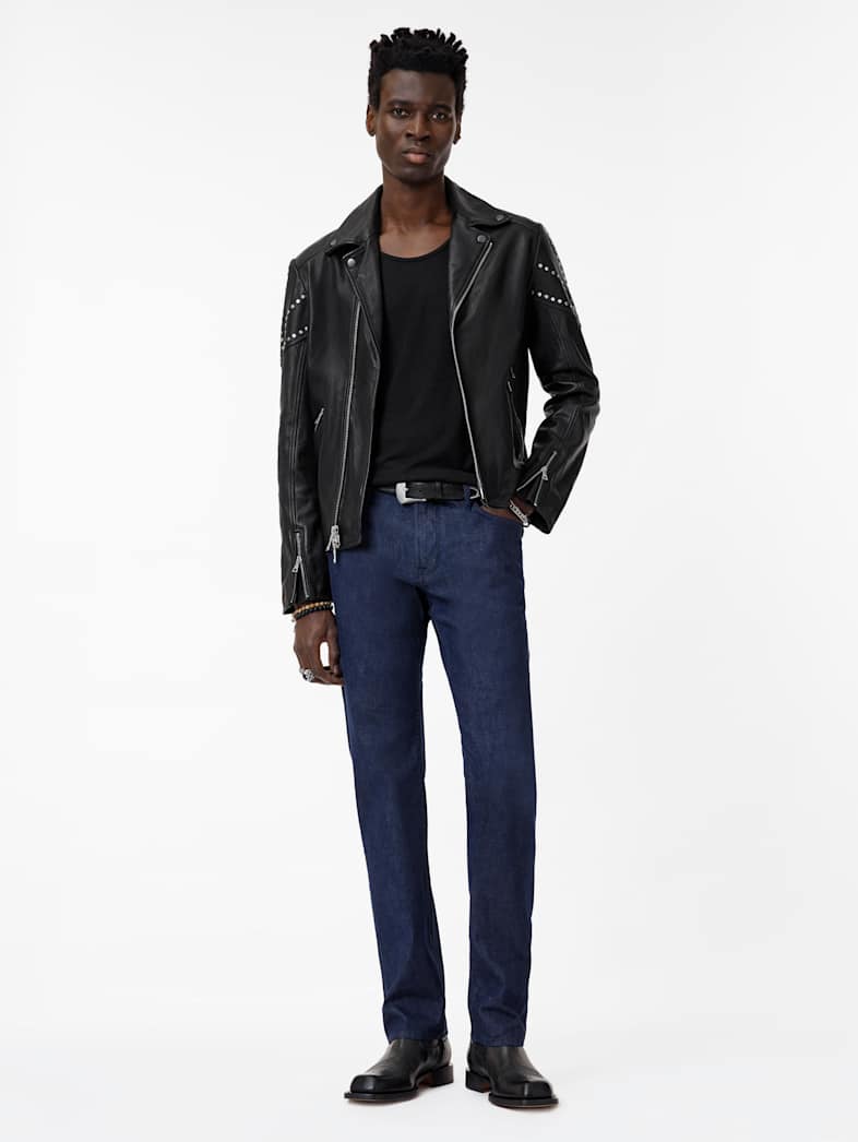 John Varvatos DANIEL BIKER Leather All Leather Leather Jackets DANIEL BIKER BLACK