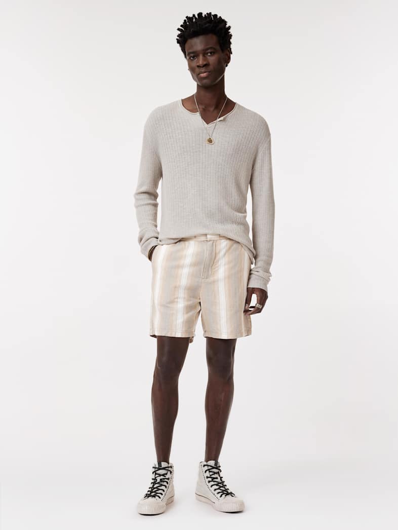 John Varvatos DAVID SHORTS Clothing Bottoms Shorts DAVID SHORTS CHALK