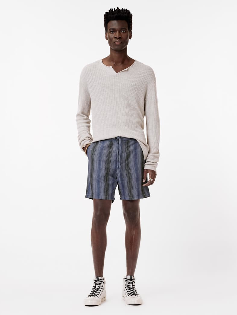 John Varvatos DAVID SHORTS Clothing Bottoms Shorts DAVID SHORTS DEMIN HTHR