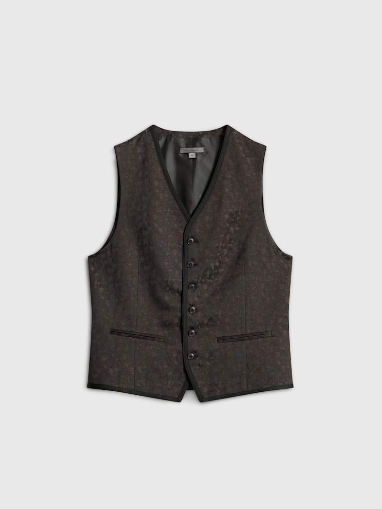 john varvatos DAVIE VEST Outlet Outlet Leather & Outerwear DAVIE VEST CHARCOAL GREY