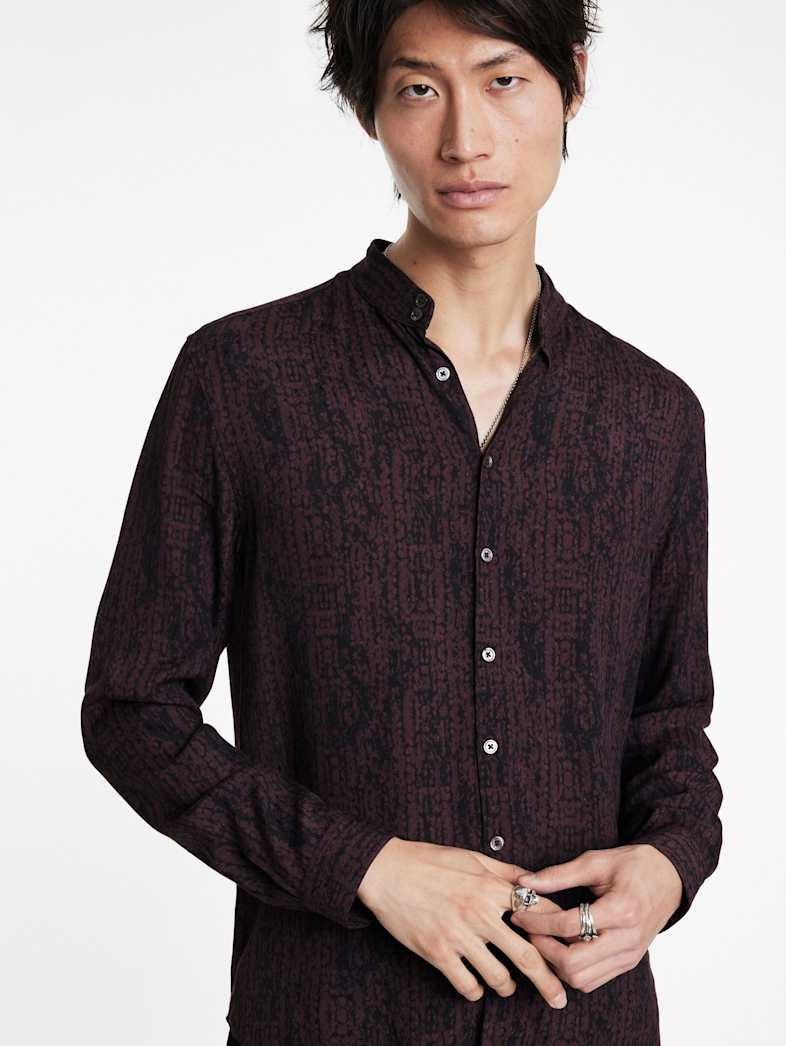 John Varvatos DORA SHIRT Outlet DORA SHIRT DARK PLUM