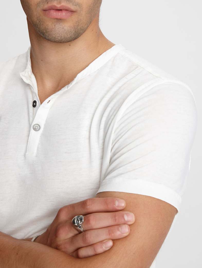 John Varvatos DUKE HENLEY Clothing Featured JV ESSENTIALS DUKE HENLEY SALT