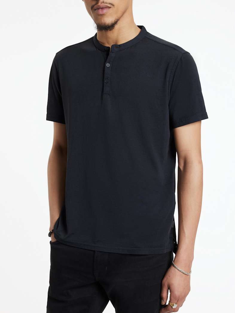 John Varvatos DUKE HENLEY Clothing Featured JV ESSENTIALS DUKE HENLEY NAVY