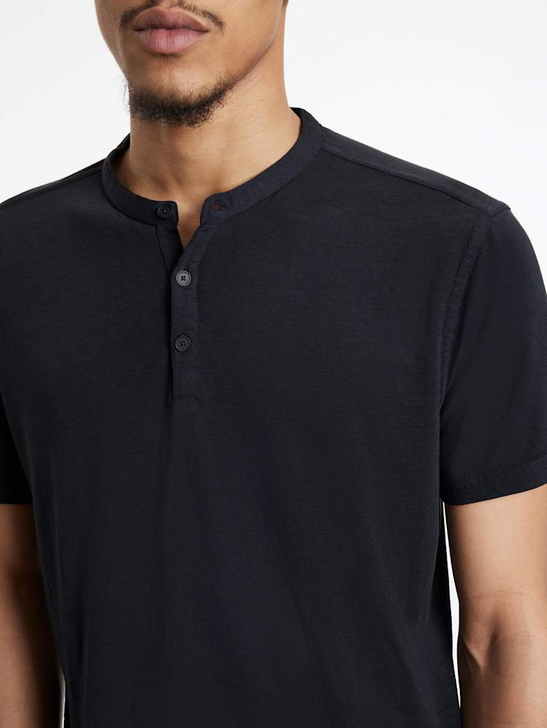 John Varvatos DUKE HENLEY Clothing Featured JV ESSENTIALS DUKE HENLEY NAVY