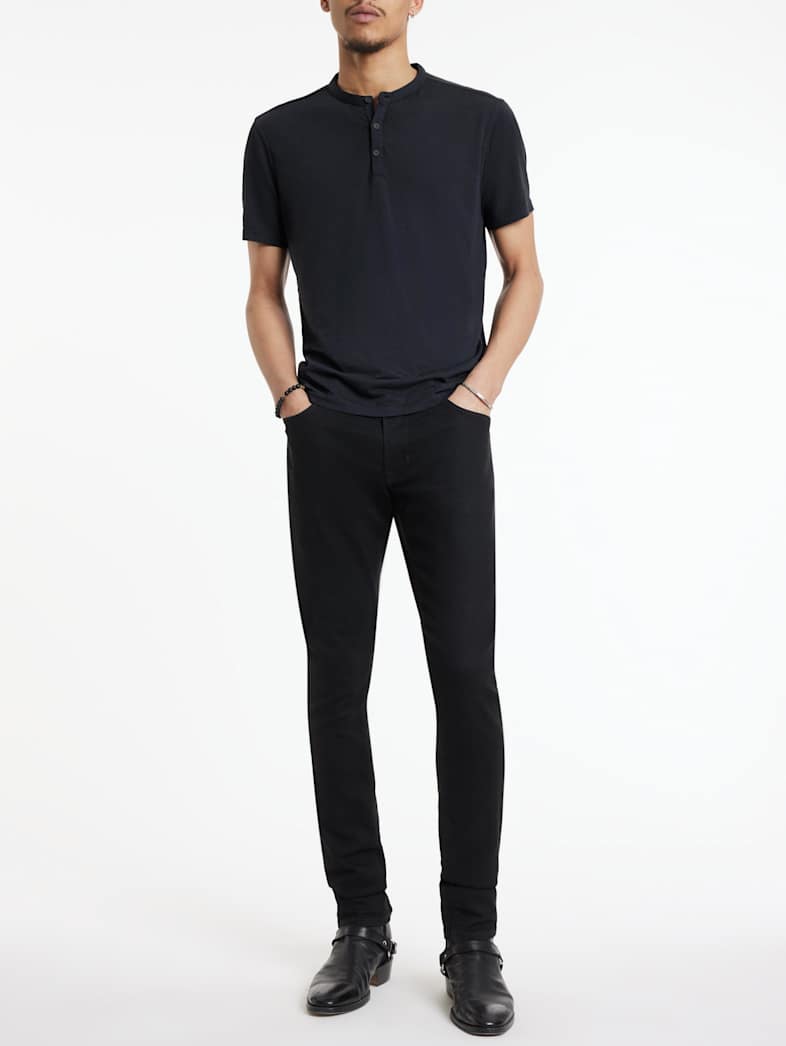 John Varvatos DUKE HENLEY Clothing Featured JV ESSENTIALS DUKE HENLEY NAVY