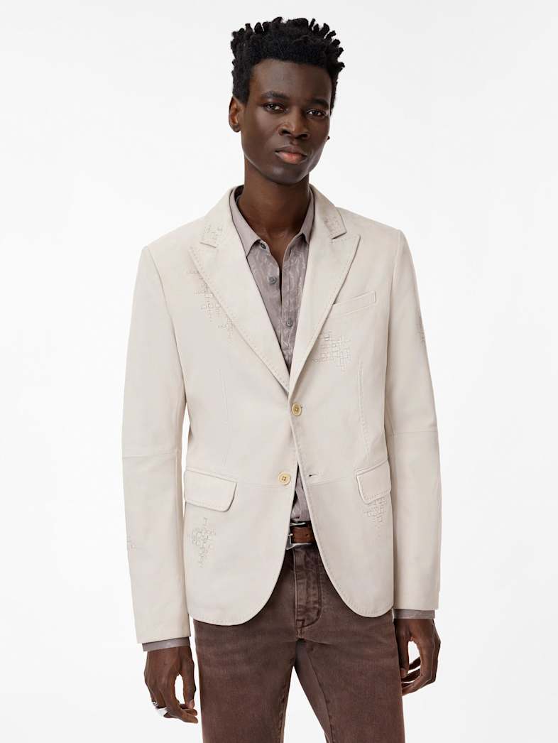 John Varvatos DUNMORE JACKET Leather All Leather Leather Jackets DUNMORE JACKET CLOVE DUST