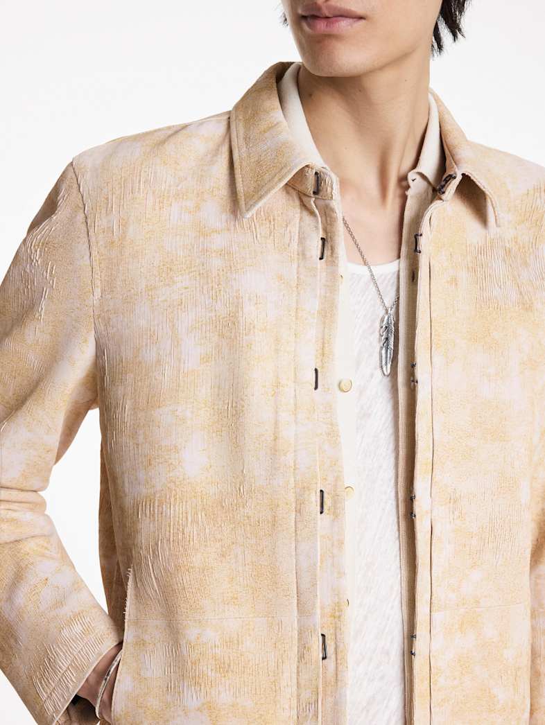 John Varvatos DUNWOODIE JACKET Outlet Outlet Leather & Outerwear DUNWOODIE JACKET HAY