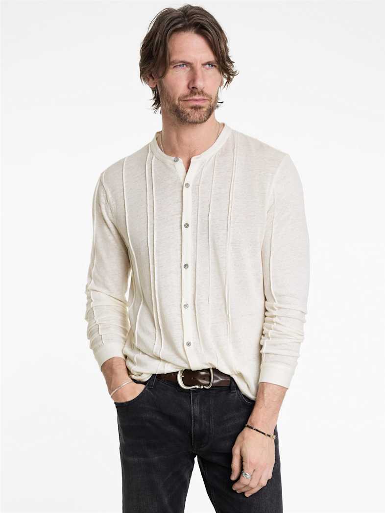 John Varvatos DYCKMAN SHIRT Outlet Outlet Tops DYCKMAN SHIRT EGG SHELL