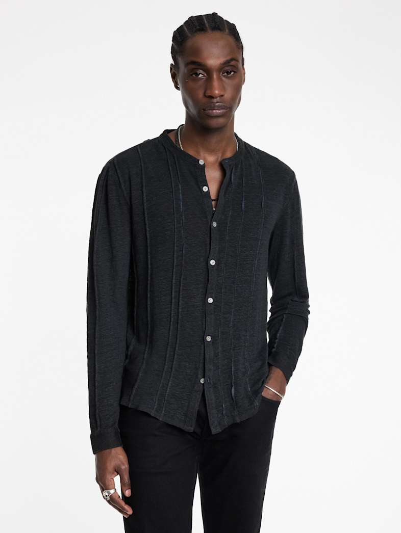 John Varvatos DYCKMAN SHIRT Outlet Outlet Tops DYCKMAN SHIRT GREY STONE
