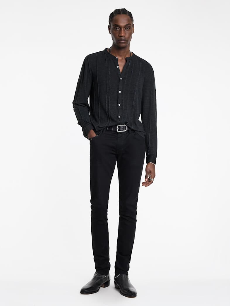 John Varvatos DYCKMAN SHIRT Outlet Outlet Tops DYCKMAN SHIRT GREY STONE