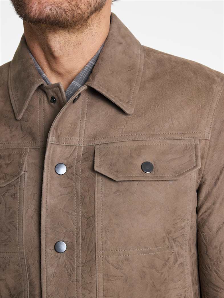 John Varvatos DYKER TRUCKER JACKET Outlet Outlet Leather & Outerwear DYKER TRUCKER JACKET PAVEMENT