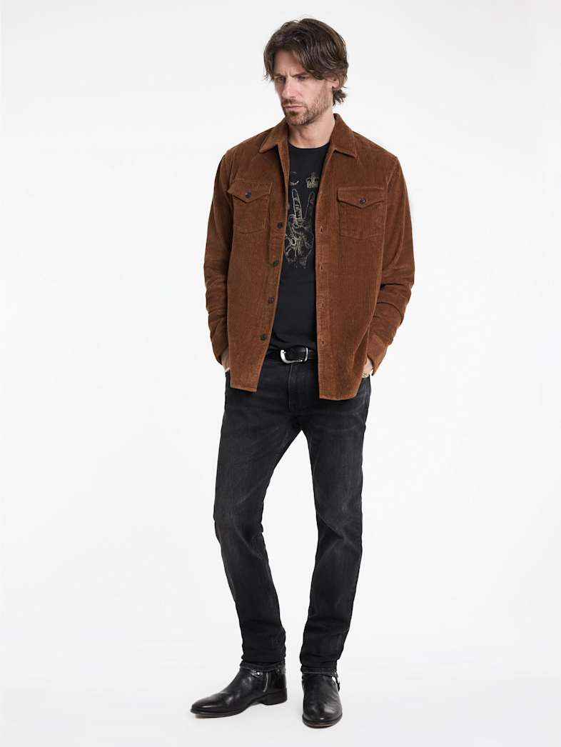 John Varvatos ELEMENTS PEACE TEE Outlet Outlet Tops ELEMENTS PEACE TEE BLACK