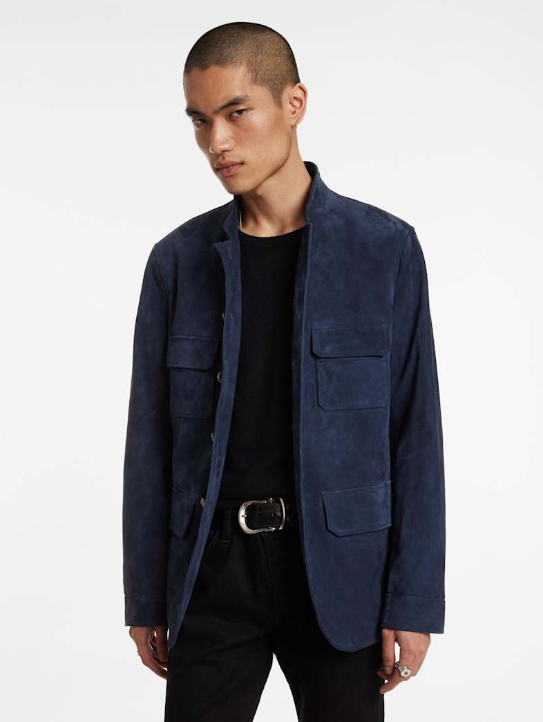 John Varvatos ENGLEMORE JACKET Outlet Outlet Leather & Outerwear ENGLEMORE JACKET NAVY