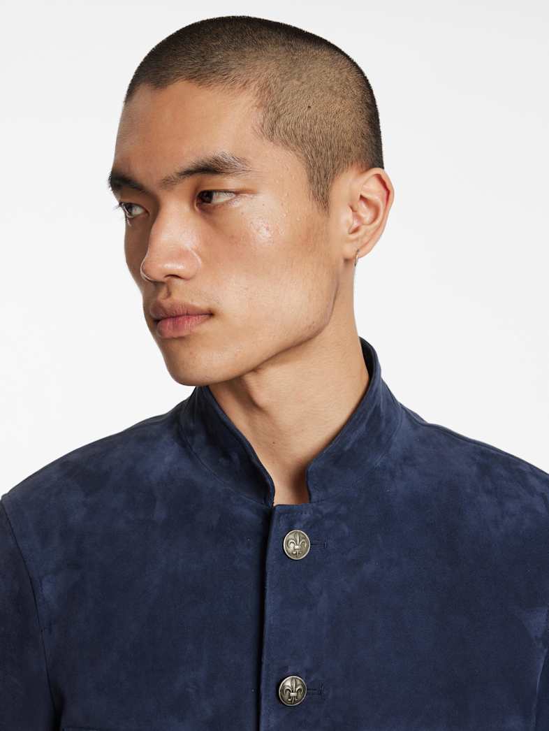 John Varvatos ENGLEMORE JACKET Outlet Outlet Leather & Outerwear ENGLEMORE JACKET NAVY