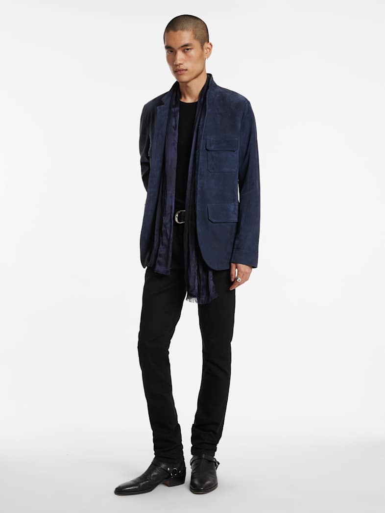 John Varvatos ENGLEMORE JACKET Outlet Outlet Leather & Outerwear ENGLEMORE JACKET NAVY