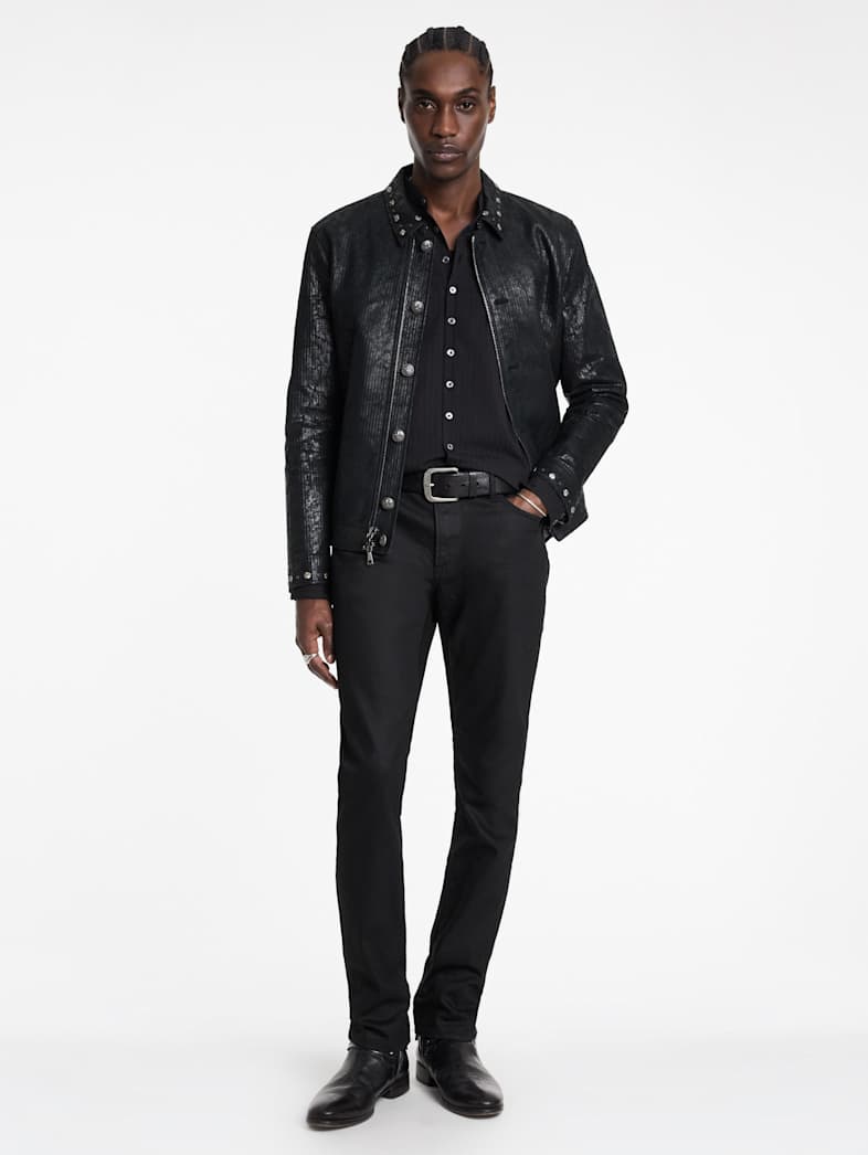 John Varvatos ESTILL SHIRT Outlet Outlet Tops ESTILL SHIRT BLACK