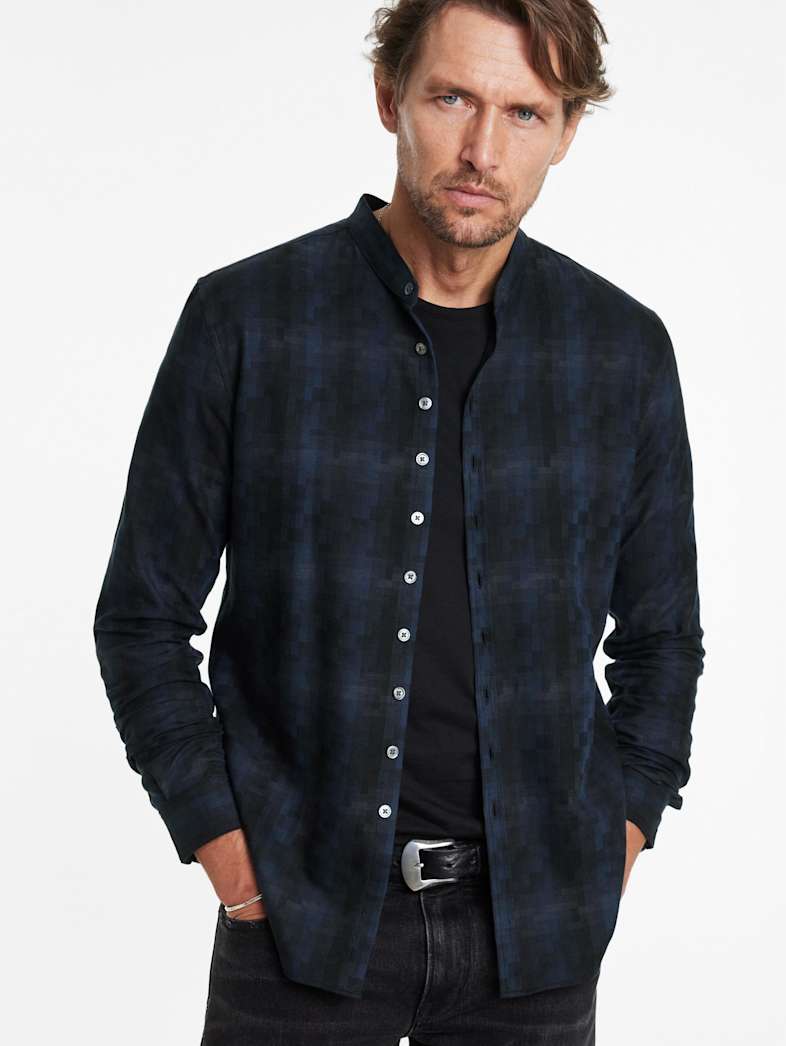 John Varvatos ESTILL SHIRT Outlet Outlet Tops ESTILL SHIRT INK