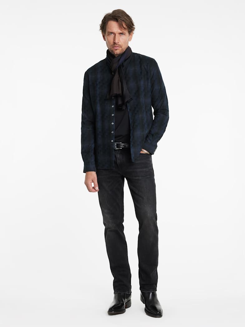 John Varvatos ESTILL SHIRT Outlet Outlet Tops ESTILL SHIRT INK