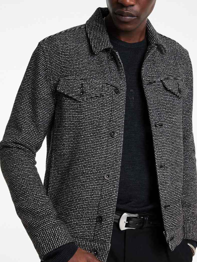 John Varvatos EVANS JACKET Outlet EVANS JACKET BLACK/WHITE