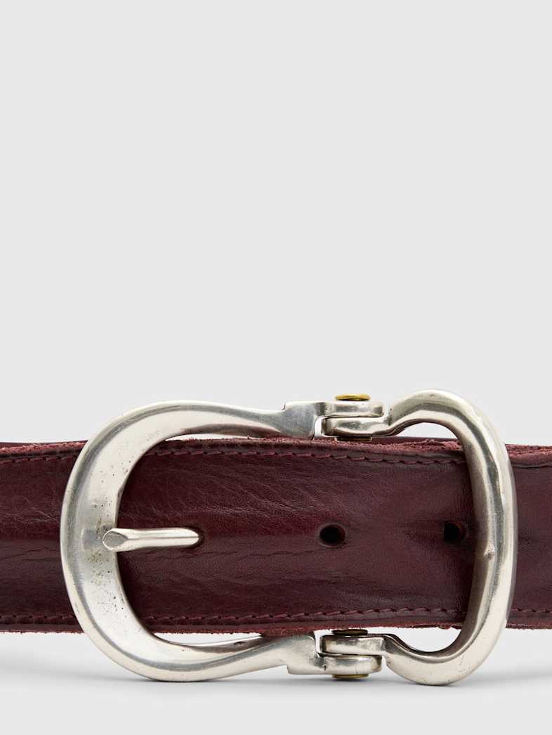 John Varvatos FIBEL ANTIQUE NICKEL FINISH BELT Outlet Outlet Shoes & Accessories FIBEL ANTIQUE NICKEL FINISH BELT RED