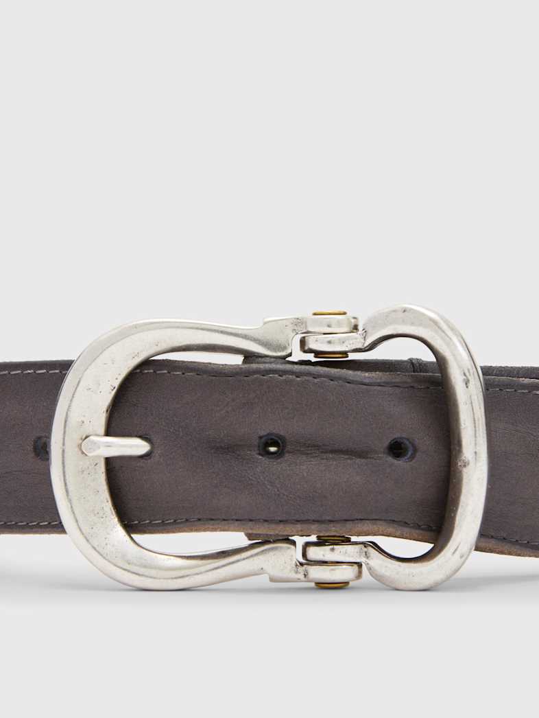 John Varvatos FIBEL ANTIQUE NICKLE FINISH BELT Accessories All Accessories Belts FIBEL ANTIQUE NICKLE FINISH BELT LEAD
