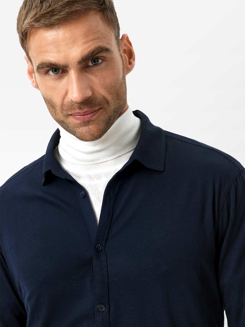 John Varvatos GARETH SHIRT Clothing Tops Shirts GARETH SHIRT NAVY