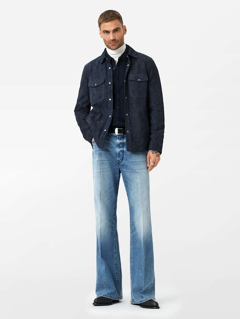 John Varvatos GARETH SHIRT Clothing Tops Shirts GARETH SHIRT NAVY