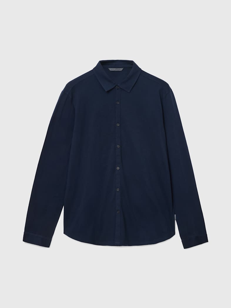 john varvatos GARETH SHIRT Clothing Tops Shirts GARETH SHIRT NAVY